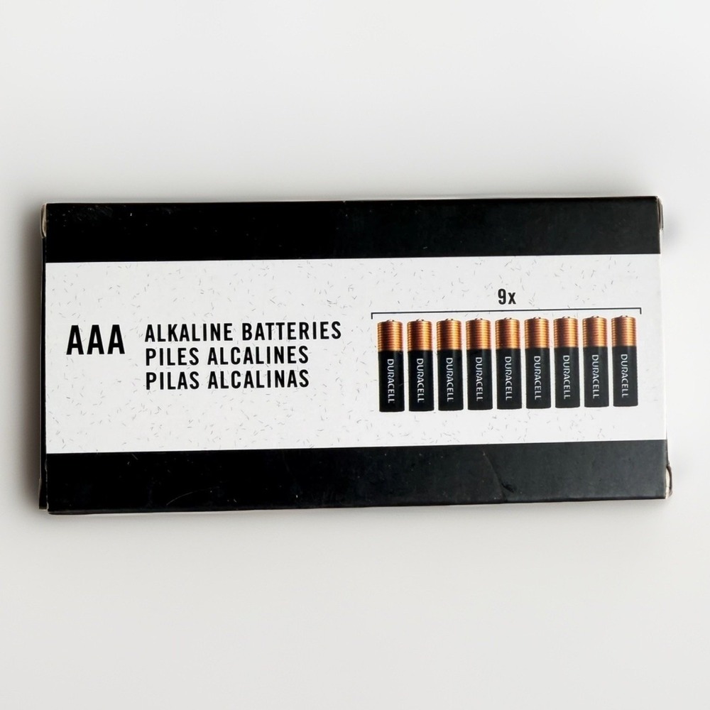Pack of 9 Duracell Coppertop 1.5 V Alkaline AAA Batteries with Power Boost